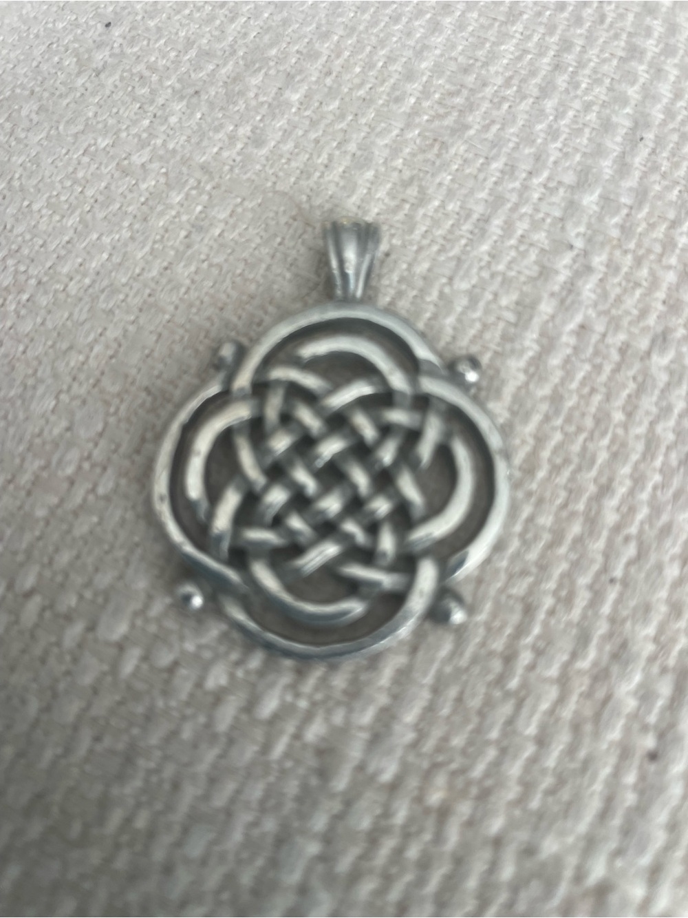 Source Unknown Silver Celtic Knot Pendant